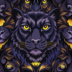 lion head illustration