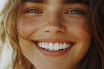 Obraz premium Beaming Smile with Flawless White Teeth
