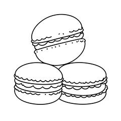 coloring book, coloring, outline, line, cute, funny, drawing, icon, illustration, vector, black, cover book, book, cartoon, food, dessert, birthday, muffin, bakery, baked, snack, delicious, party, Mac