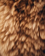 Wolf skin close-up texture flat lay background