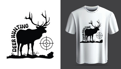 Hunting t-shirt design vector. retro vintage vector typography t-shirt design. Ready for print items and bags, posters, cards, vector illustration.