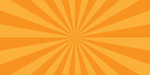 Texture geometric retro orange grunge sunburst vector pattern design. minimal sunny sunset spotlight gradient banner, poster and cartoons background.	
