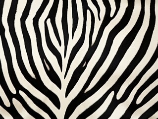 Fototapeta premium Zebra skin close-up texture flat lay background