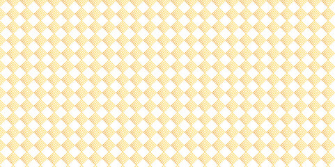 Vector overlapping diamond fabric Pattern geometric square wave line. gold square line seamless tile stripe pattern geometric create retro square line pattern white background.