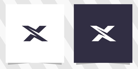 letter xs sx logo design vector