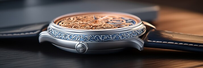 A close-up shot of the hands on an elegant watch