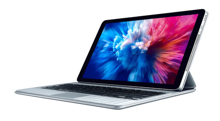 Compact tablet with keyboard stand for versatile use