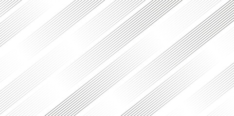 Obraz premium Abstract thin black and white gradient silver tech stripe diagonal line vector carve wave minimal texture. vector illustration monochrome stripe pattern technology web graphic design.