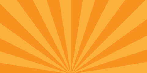 Texture geometric retro orange grunge sunburst vector pattern design. minimal sunny sunset spotlight gradient banner, poster and cartoons background.	
