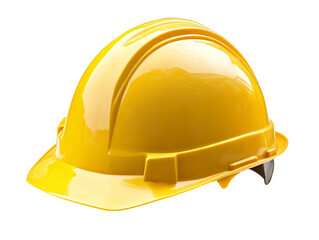 Yellow safety hard hat isolated PNG