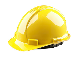 Yellow safety hard hat isolated PNG
