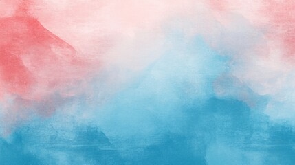 Fototapeta premium A vibrant blend of soft pink and blue hues creating a dreamy watercolor background.