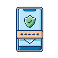 otp verification on mobile, otp element, otp on the mobile, verification icon, mobile otp element illustration, password successfully verified