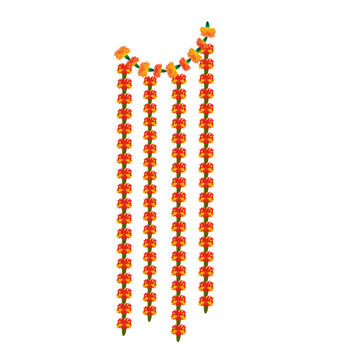 toran, garland, marigold toran, indian tradition, indian festival toran, indian festival garland hangings, ganpati, diwali navratri garland illustration.svg, garland hangings, flower hanging, toran