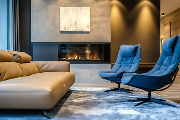 Minimalist home interior design of modern living room