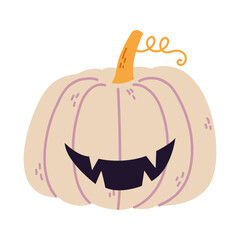 cute and scary halloween pumpkin