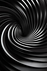 Fototapeta premium Abstract black and white swirl background
