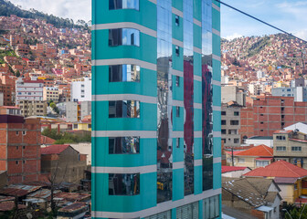 La Paz, vue générale et aérienne, capitale de la Bolivie