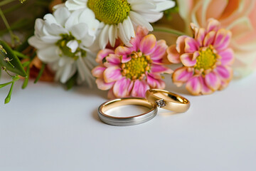 Traditional beautiful gentle style wedding day with amazing decorations, Generative AI image