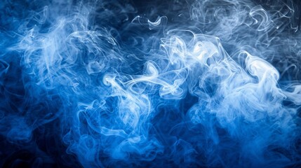 Fototapeta premium Blue Smoke Abstract.