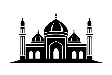 Islamic Mosque Logo silhouette vector illustration