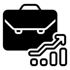 business icon, glyph icon style