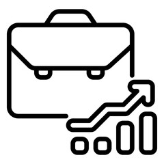 business icon, line icon style