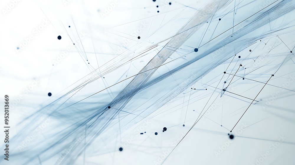 Poster abstract patterns of connectivity in a digital landscape representing modern technology