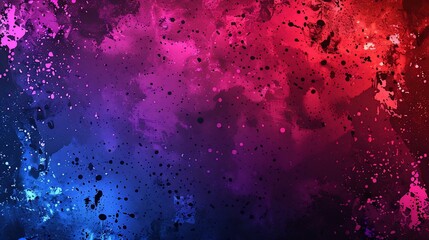 Obraz premium Red Blue Splashes.