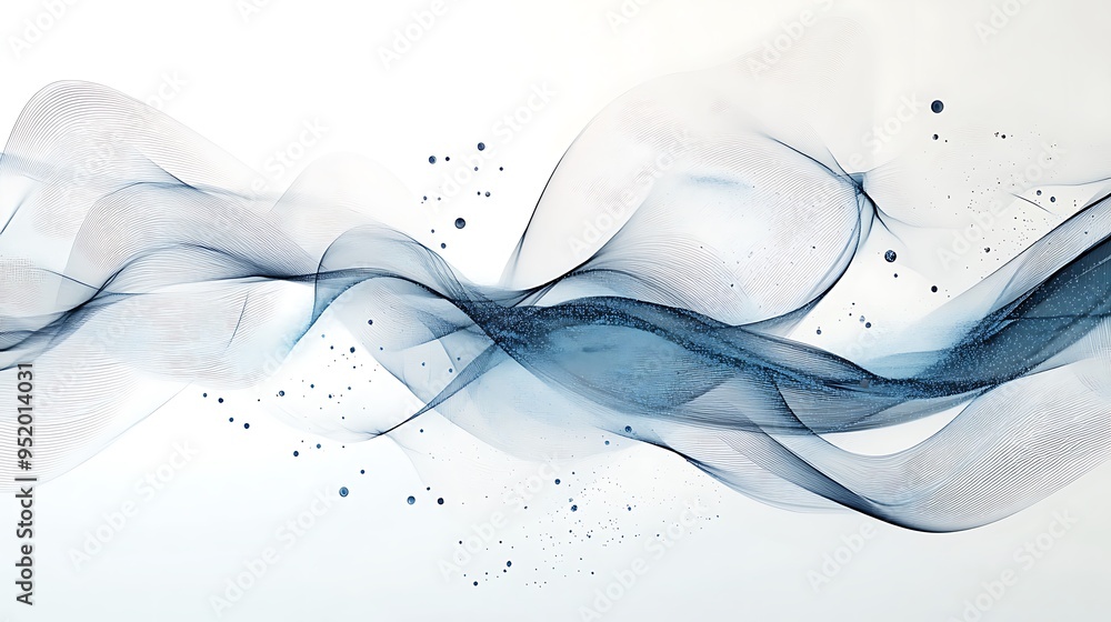 Aufkleber abstract patterns of connectivity in a digital landscape representing modern technology