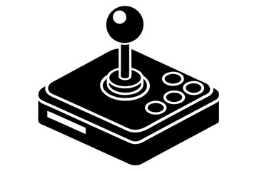 joystick icon silhouette vector illustration