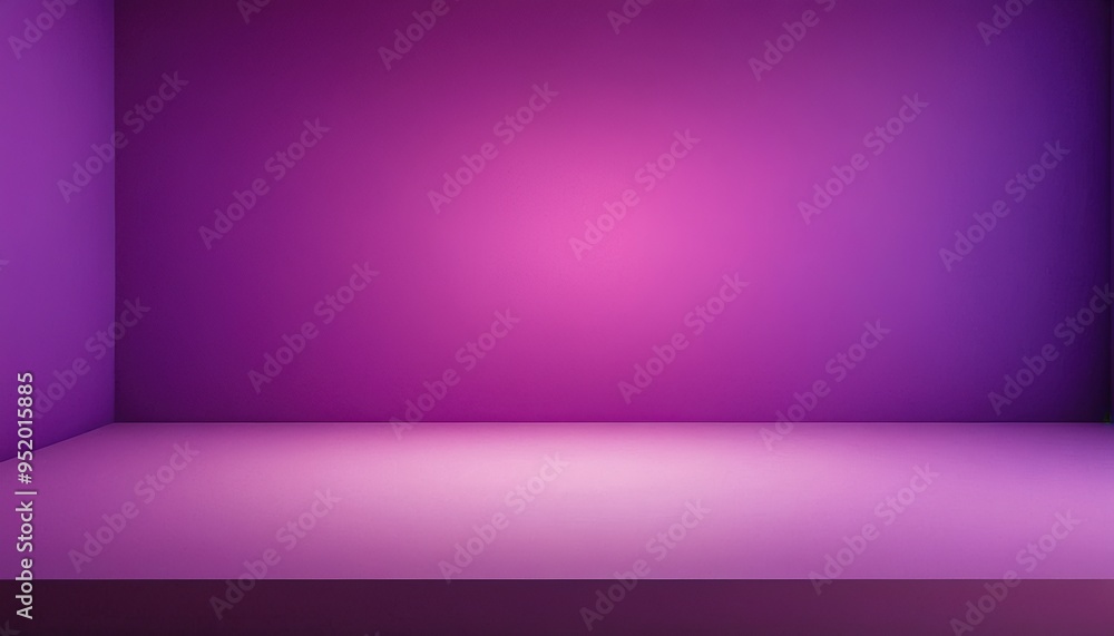 Poster abstract empty light gradient purple studio room empty room with shadows of window. display product 