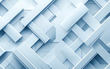 Abstract geometric pattern with light blue rectangular shapes