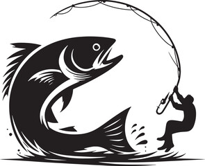 Fish Silhouette Vector Illustration