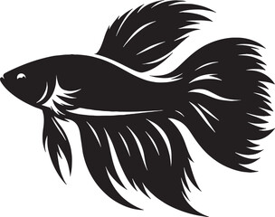 Fish Silhouette Vector Illustration