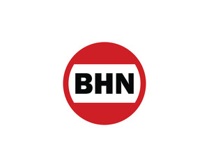 BHN Logo design vector template. BHN