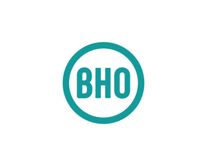BHO logo design vector template. BHO