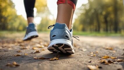 person running in the park