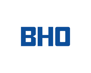 BHO logo design vector template. BHO