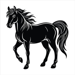 Horse silhouette vector