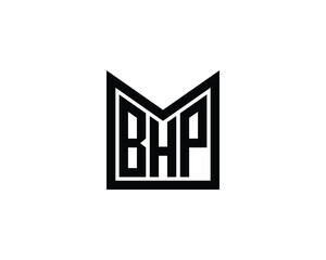 Fototapeta premium BHP logo design vector template. BHP
