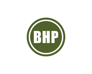 BHP logo design vector template. BHP