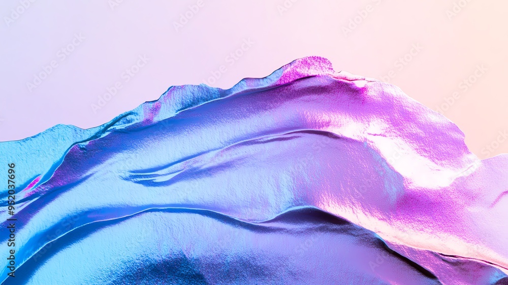 Poster colorful abstract waves create a stunning visual of fluidity and motion, perfect for modern designs 