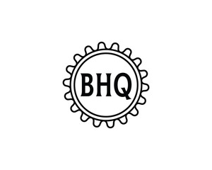 BHQ logo design vector template. BHQ