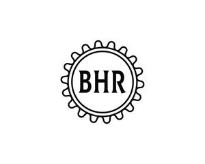 BHR Logo design vector template. BHR