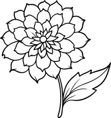 Detailed Flower Outline Creation