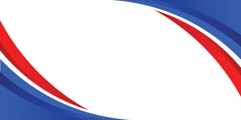 abstract business banner background with red and blue gradient color