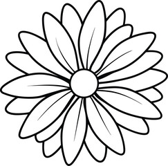 Detailed Flower Outline Creation