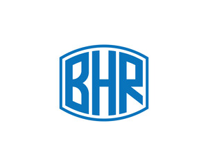 BHR Logo design vector template. BHR