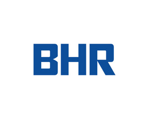 BHR Logo design vector template. BHR